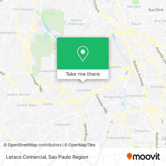 Letaco Comercial map