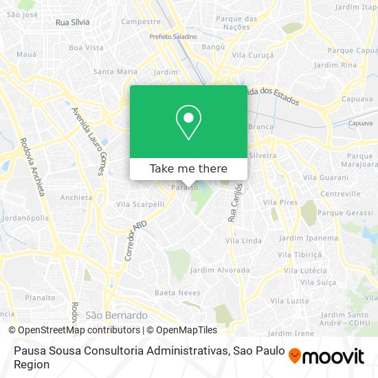 Pausa Sousa Consultoria Administrativas map