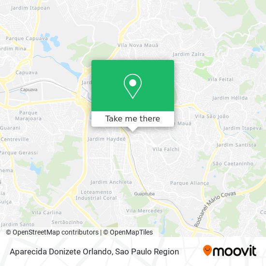 Mapa Aparecida Donizete Orlando