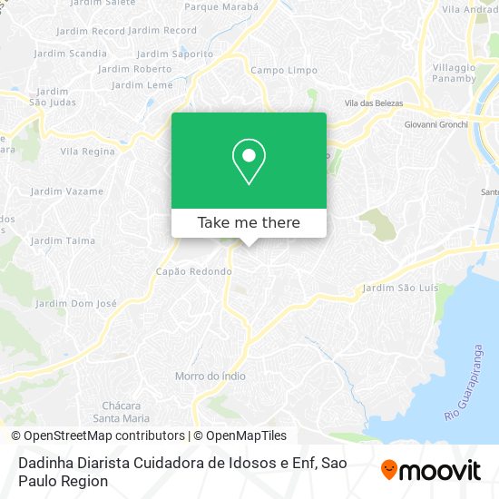 Dadinha Diarista Cuidadora de Idosos e Enf map