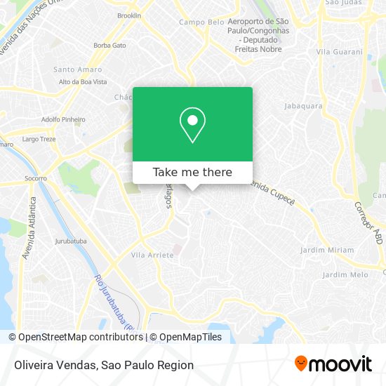 Oliveira Vendas map