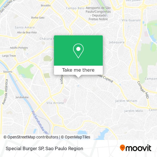 Mapa Special Burger SP