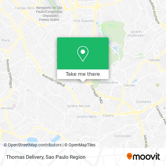 Thomas Delivery map