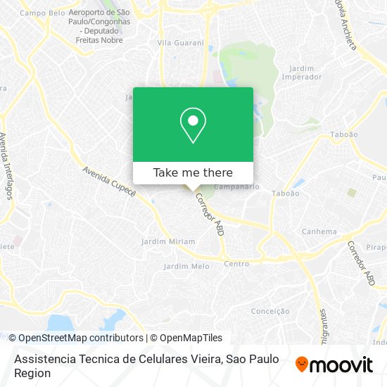 Assistencia Tecnica de Celulares Vieira map