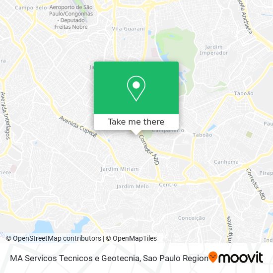 Mapa MA Servicos Tecnicos e Geotecnia