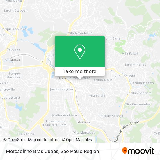 Mercadinho Bras Cubas map