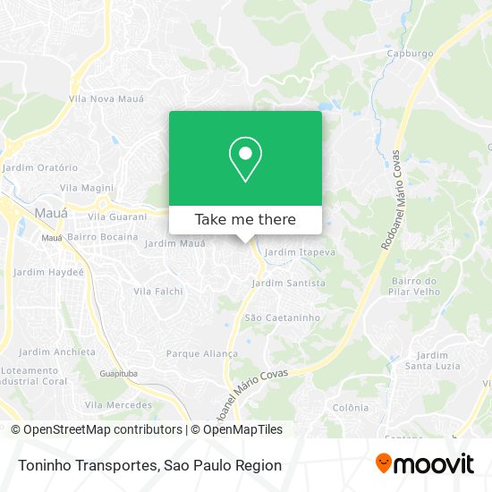 Toninho Transportes map