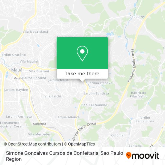 Simone Goncalves Cursos de Confeitaria map