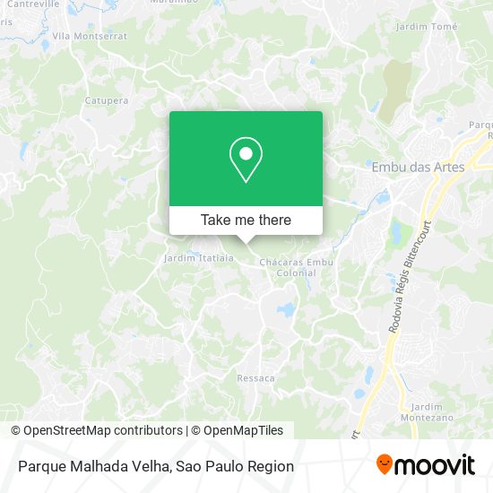 Parque Malhada Velha map