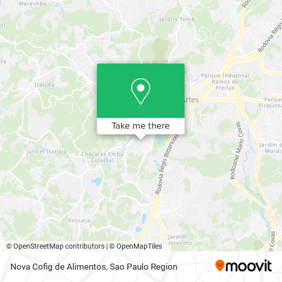 Nova Cofig de Alimentos map