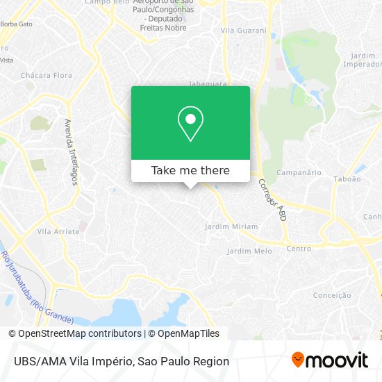 UBS/AMA Vila Império map