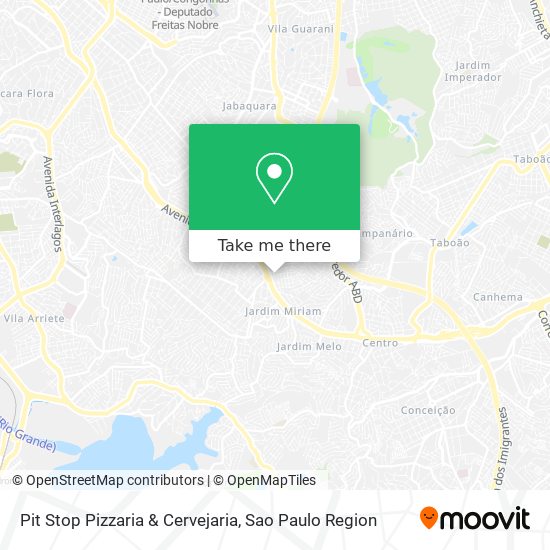 Mapa Pit Stop Pizzaria & Cervejaria