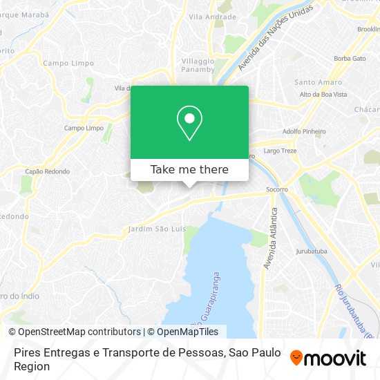 Mapa Pires Entregas e Transporte de Pessoas