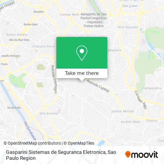 Gasparini Sistemas de Seguranca Eletronica map