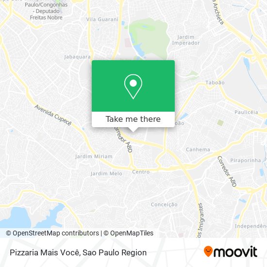 Mapa Pizzaria Mais Você