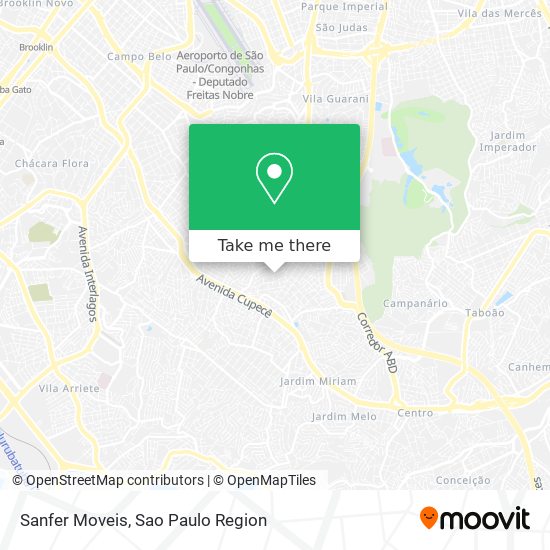 Sanfer Moveis map