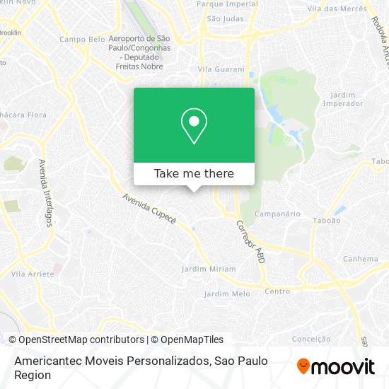 Americantec Moveis Personalizados map