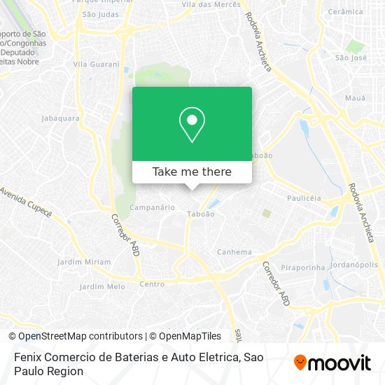 Fenix Comercio de Baterias e Auto Eletrica map