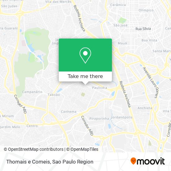 Mapa Thomais e Comeis