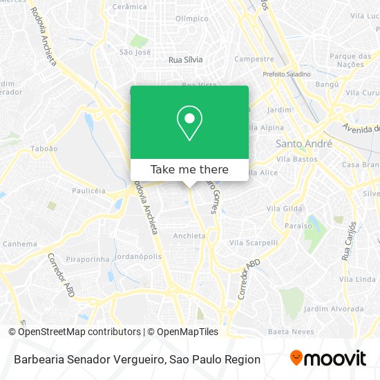 Mapa Barbearia Senador Vergueiro