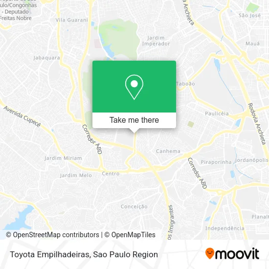 Toyota Empilhadeiras map
