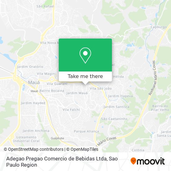 Adegao Pregao Comercio de Bebidas Ltda map