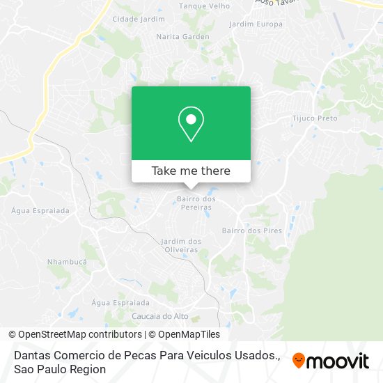 Dantas Comercio de Pecas Para Veiculos Usados. map