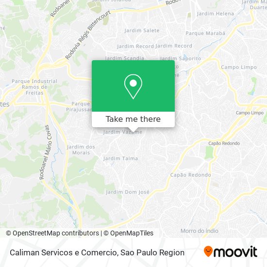 Caliman Servicos e Comercio map