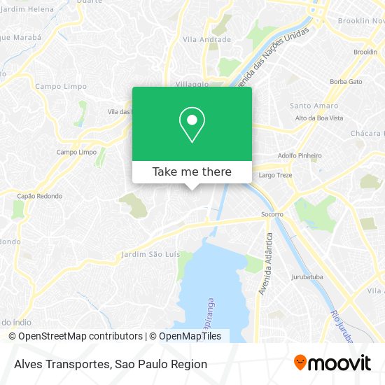 Alves Transportes map