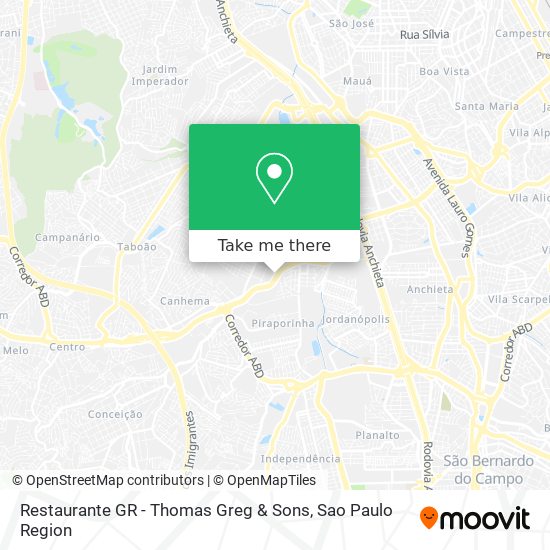 Restaurante GR - Thomas Greg & Sons map