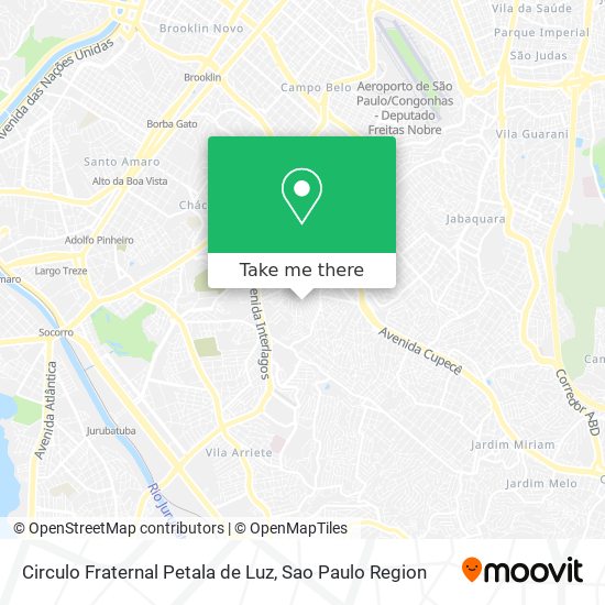 Circulo Fraternal Petala de Luz map