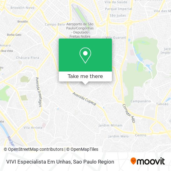 Mapa VIVI Especialista Em Unhas