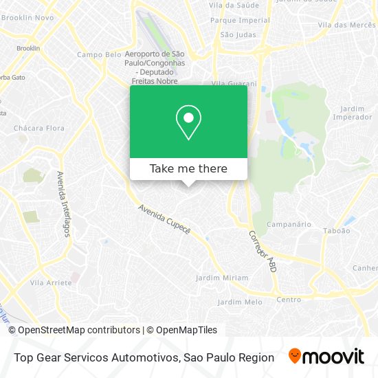 Top Gear Servicos Automotivos map