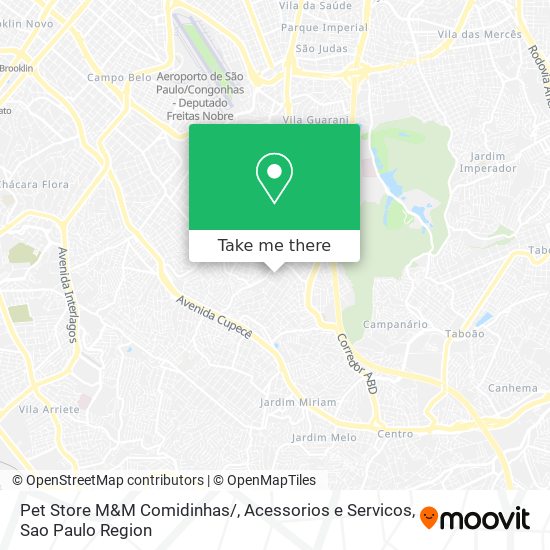 Pet Store M&M Comidinhas / , Acessorios e Servicos map