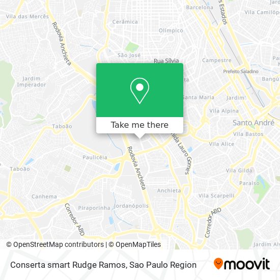 Conserta smart Rudge Ramos map