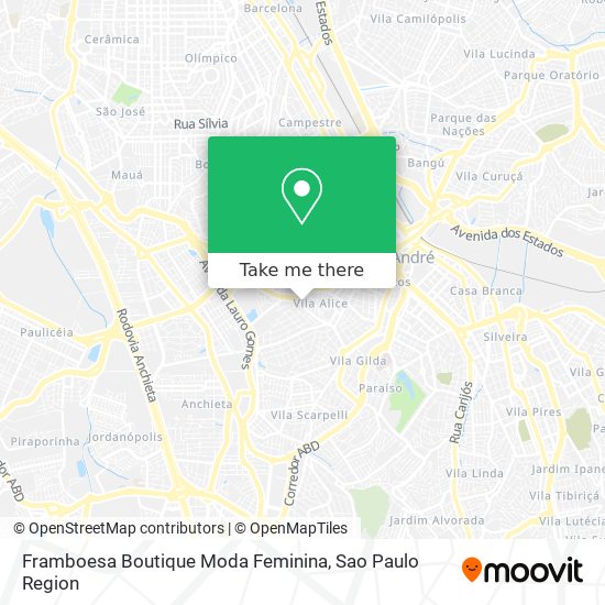 Mapa Framboesa Boutique Moda Feminina