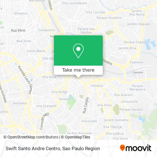 Swift Santo Andre Centro map