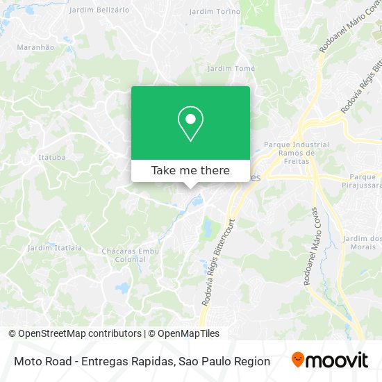 Moto Road - Entregas Rapidas map