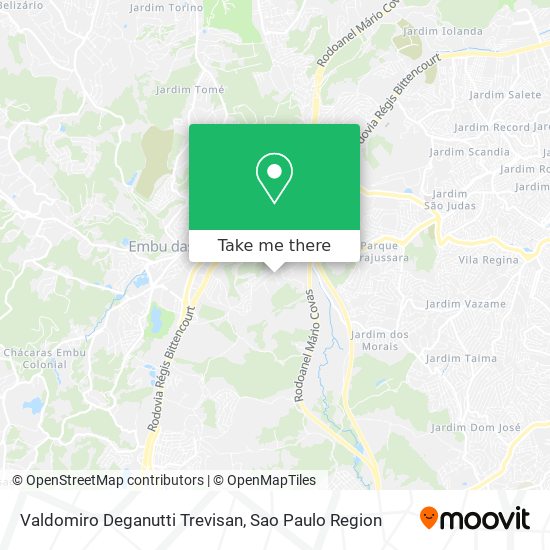 Valdomiro Deganutti Trevisan map