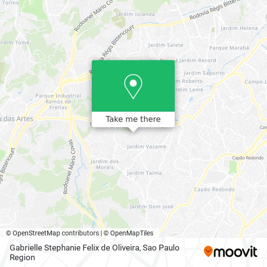 Mapa Gabrielle Stephanie Felix de Oliveira