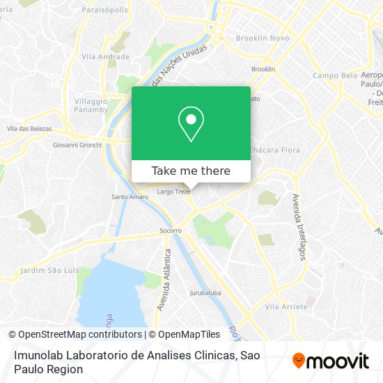 Imunolab Laboratorio de Analises Clinicas map