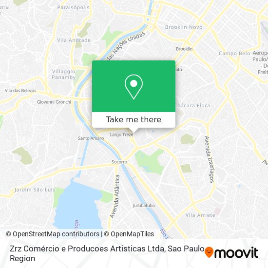 Zrz Comércio e Producoes Artisticas Ltda map