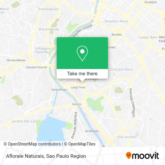 Aflorale Naturais map