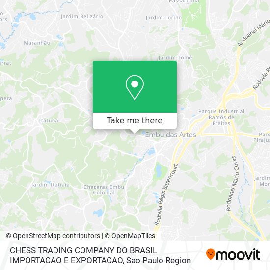 CHESS TRADING COMPANY DO BRASIL IMPORTACAO E EXPORTACAO map