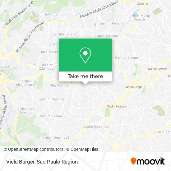 Viela Burger map