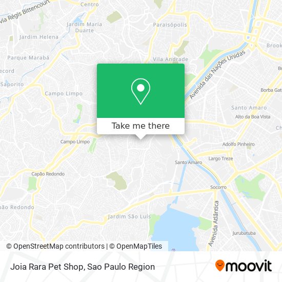 Mapa Joia Rara Pet Shop