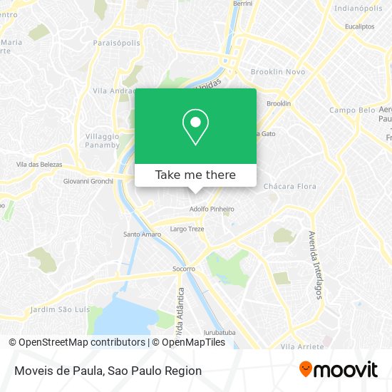 Mapa Moveis de Paula