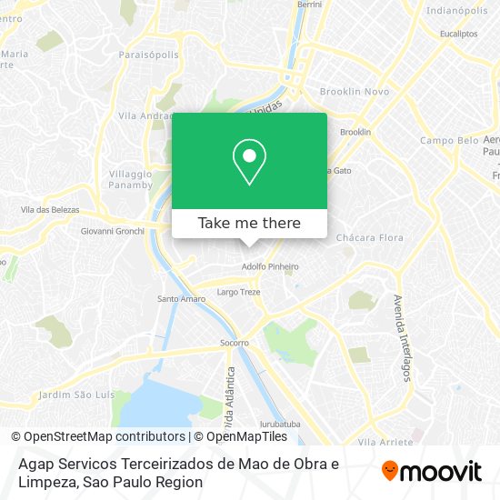 Agap Servicos Terceirizados de Mao de Obra e Limpeza map