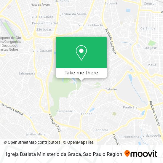 Mapa Igreja Batista Ministerio da Graca