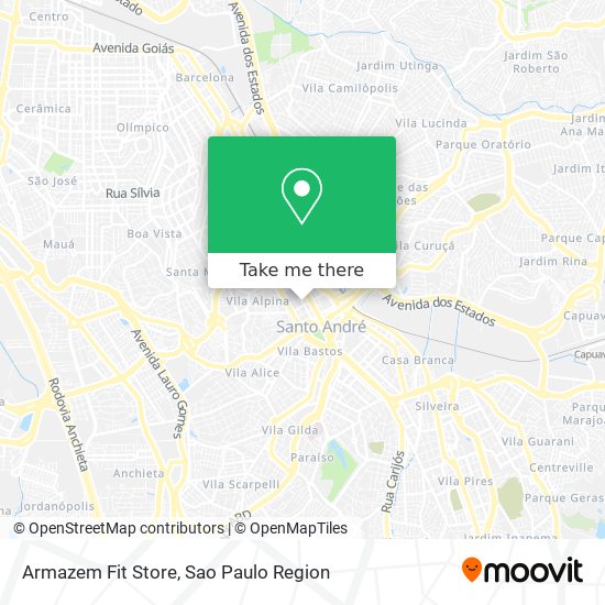 Armazem Fit Store map